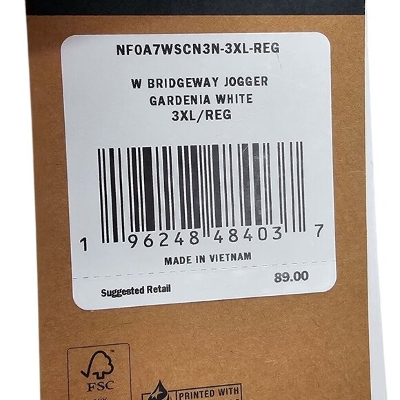 The North Face Womens Plus Size 3X  Bridgeway Joggers in Gardenia White NWT‎ - Picture 6 of 16